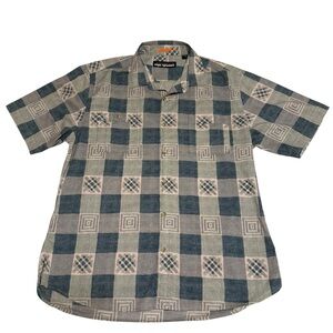 Reyn Spooner XL Modern Collection Plaid Checkered Hawaiian Aloha Shirt